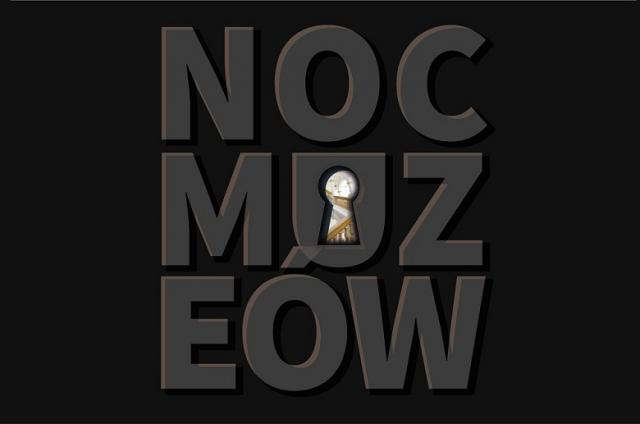 Grafika promująca Noc Muzeów w Politechnice Warszawskiej