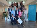 Participants of DemoDay at the Centre for Advanced Materials and Technologies CEZAMAT WUT